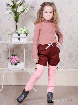 Комплект (лосины, шорты) Dena savati для девочки, цвет розовый, бордовый