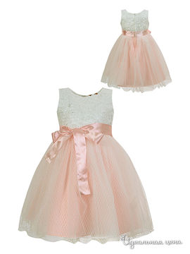 Платье M&D для девочки, цвет персиковый