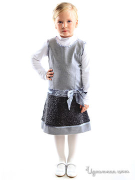Платье Siccinino для девочки, цвет серый