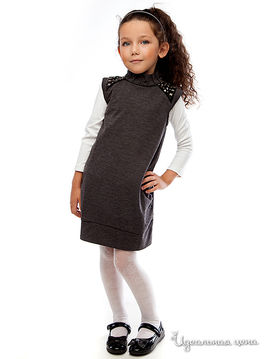 Платье Siccinino для девочки, цвет темно-серый