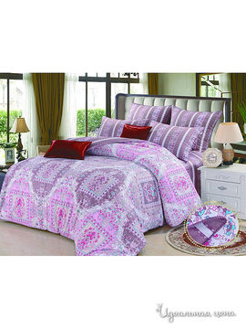 Комплект постельного белья 1,5-спальный "Kazanov.a.", цвет сиреневый