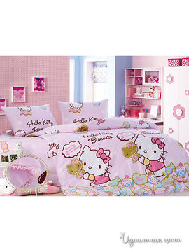 Комплект постельного белья 1,5-спальный (детский) "Kazanov.a.", цвет розовый