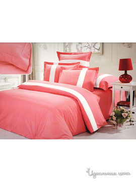 Комплект постельного белья 1,5-спальный Valtery, цвет коралловый