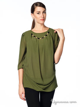 Блуза Moda Atesi, цвет зеленый