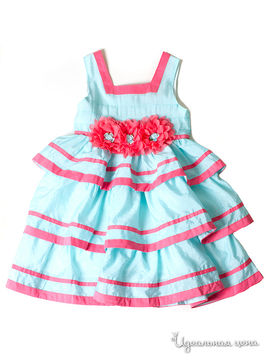 Платье Wonderland для девочки, цвет голубой, розовый
