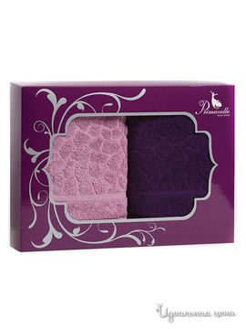 Комплект полотенец, 2 шт Primavelle, цвет розовый, фиолетовый