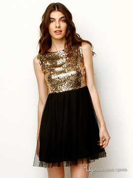 Платье IRONI, цвет золотой, черный