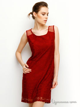 Платье IRONI, цвет бордовый