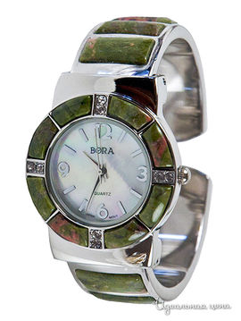 Часы наручные BORA, цвет серебряный/ зеленый