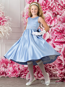 Платье, болеро Arina для девочки, цвет голубой