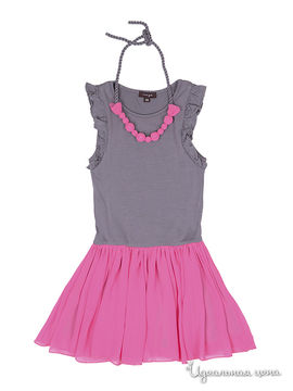 Платье Imoga для девочки, цвет серый, розовый
