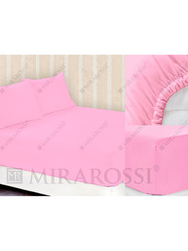 Комплект постельного белья евро Mirarossi, цвет розовый