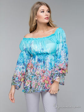 Блуза Gloss, цвет бирюзовый