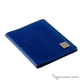 Обложка для паспорта Девять Драконов, цвет голубой питон