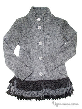 Пальто FUN&FUN для девочки, цвет серый