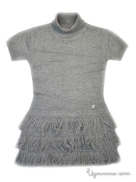 Платье-туника FUN&FUN для девочки, цвет серый