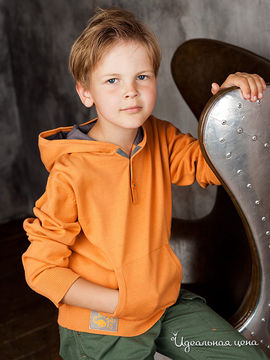 Свитшот Viaggio Bambini для мальчика, цвет оранжевый