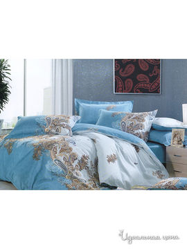 Комплект постельного белья 2-х спальный Shinning Star "Капри блю", цвет голубой