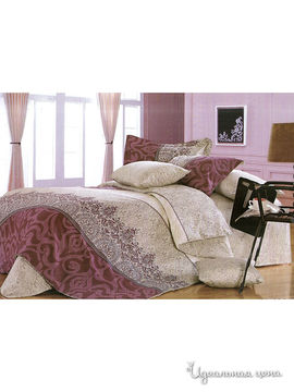 Комплект постельного белья Семейный Shinning Star "Федерика", цвет бежевый, розовый
