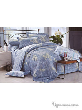 Комплект постельного белья 1,5-спальный 3D Shinning Star "Морис", цвет синий