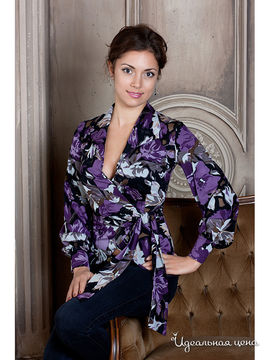 Блуза Magic Style, цвет фиолетовый, серый