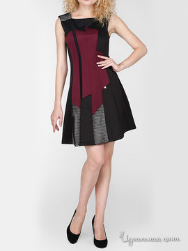 Платье Rinascimento, цвет черный, бордовый
