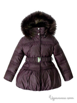 Пальто Borelli для девочки, цвет темно-фиолетовый