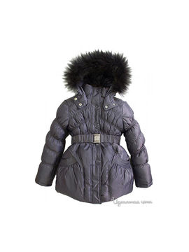 Пальто Borelli для девочки, цвет темно-серый