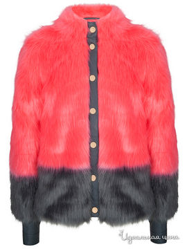 Куртка Supertrash для девочки, цвет розовый, серый