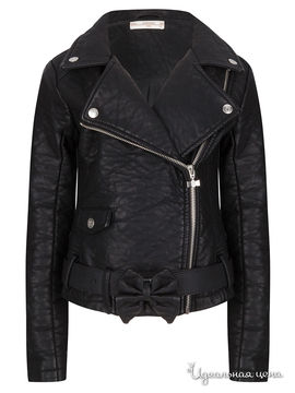 Куртка Supertrash для девочки, цвет черный