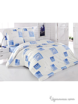Комплект постельного белья двуспальный Tete-a-tete, цвет голубой