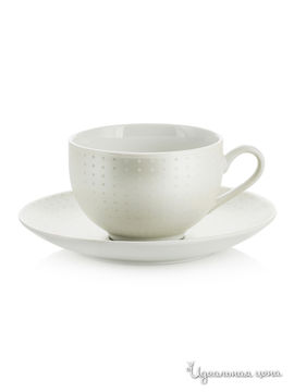 Чайная пара, 250 мл Elff Ceramics, цвет белый