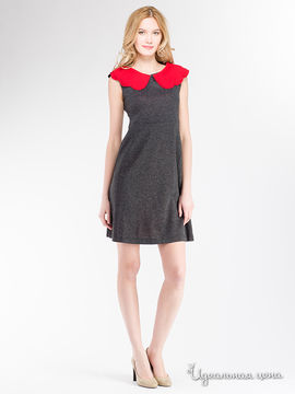 Платье Eva Franco, цвет серый, красный
