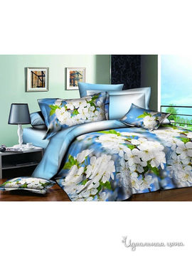 Комплект постельного белья двуспальный Caprice, цвет голубой