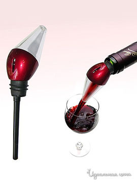 Пробка-аэратор для вина, 23*14*4 см Мультидом, цвет красный