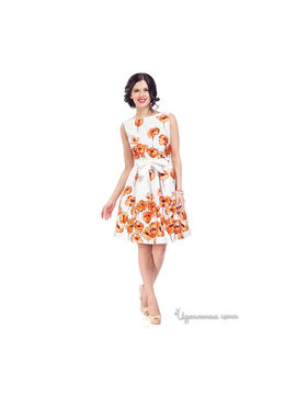 Платье La via estelar, цвет оранжевый, белый
