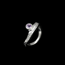 Кольцо с аметистом Ainsi, серебро