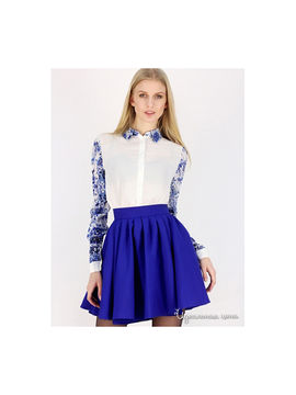 Блуза Fantosh, цвет белый, синий