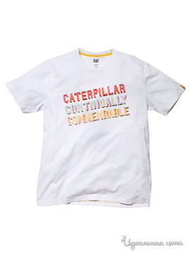 Футболка CAT (Caterpillar), цвет белый
