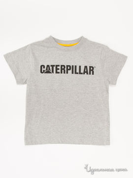Футболка CAT (Caterpillar) для мальчика, цвет серый