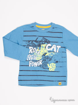 Джемпер CAT (Caterpillar) для мальчика, цвет голубой