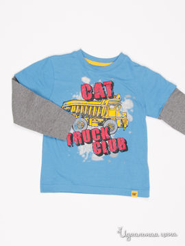 Джемпер CAT (Caterpillar) для мальчика, цвет голубой, серый