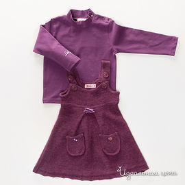 Комплект цвета «баклажан» для девочки, рост 80-95 см
