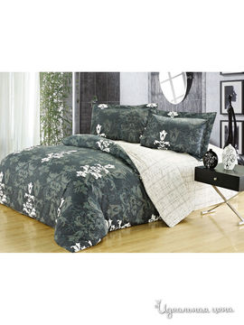 Комплект постельного белья 1.5-спальный Softline, цвет зеленый, бежевый