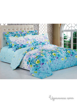 Комплект постельного белья 2-спальные Softline, цвет голубой