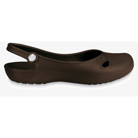 Туфли Crocs женские, цвет темно-коричневый
