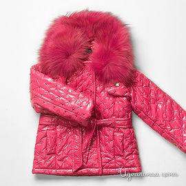 Пальто цвет фуксия для девочки, рост 98-128 см