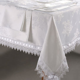 Комплект столового белья белый, 150x180см