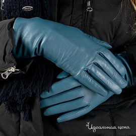 Женские перчатки  бирюзовые