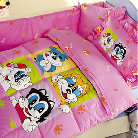 Детский постельный комплект Sweet Animals, розовый